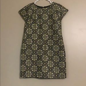 Women’s gold cocktail dress